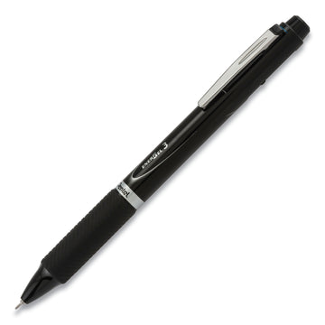 Pentel® Energel 3 Multi-color Gel Pen, Retractable, Fine 0.5 Mm, Black-blue-red Ink, Black Barrel freeshipping - TVN Wholesale